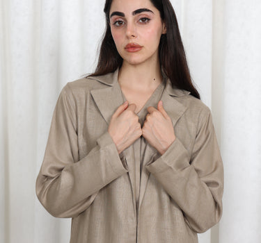 عباية لينن ستايل (003)